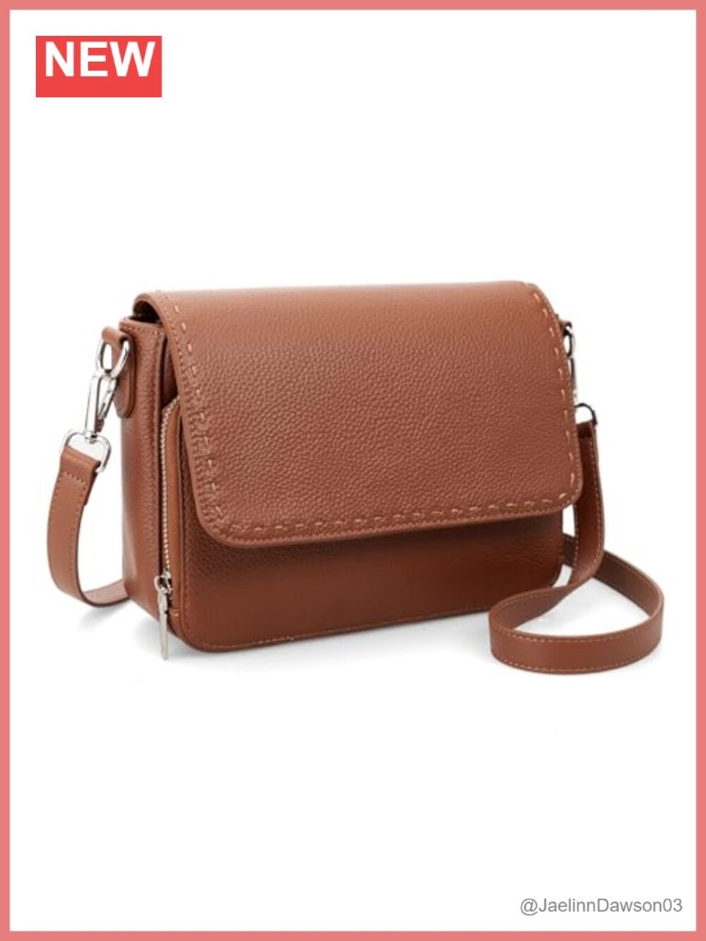 Genuine Leather Crossbody Bag with RFID Wallets for Women Travel Purse